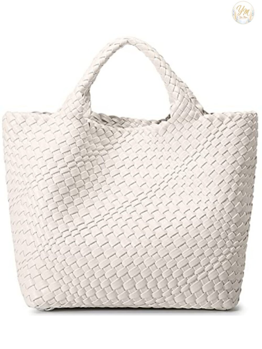 Vegan Leather Woven Hobo Shoulder Bag Handmade Tote with Clutch